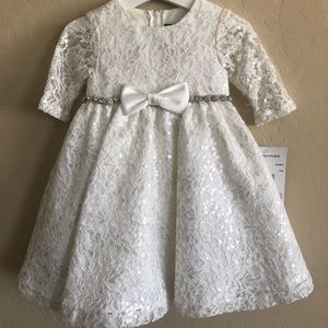 White sequins dress